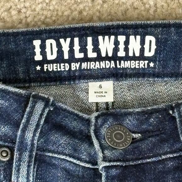 Idyllwind Women’s Flare Leg Blue Jeans High Rise Size 6 Long 28X34 - Picture 4 of 6